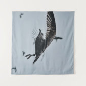 ZWARTE EN WITTE VOGELS WANDKLEED (Voorkant (horizontaal))