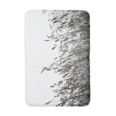 Zwarte en witte vrije velden badmat (Voorkant Verticaal)