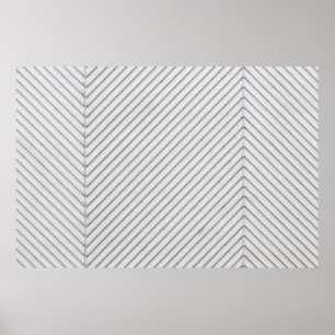 Zwarte en witte wand poster