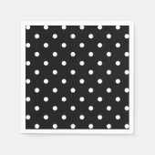 Zwarte en witte wandelwand moderne mode servetten (Voorkant)