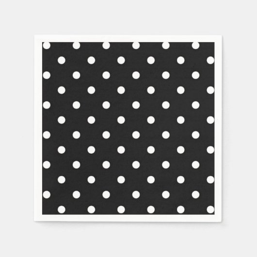 Zwarte en witte wandelwand moderne mode servetten (Voorkant)