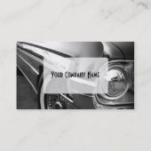 Zwarte en witte warme weg visitekaartje (Achterkant)