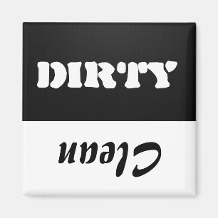 Zwarte en witte wasmachine Magnet