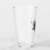 Zwarte en witte waterschildpad glas (Rechts)