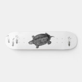 Zwarte en witte waterschildpad persoonlijk skateboard (Horizontaal)