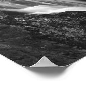 Zwarte en witte waterval in Hell Gorge, Slovenië Poster (Hoek)