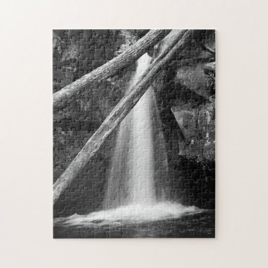 Zwarte en witte waterval legpuzzel (Verticaal)