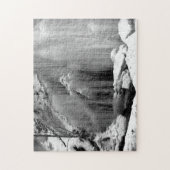 Zwarte en witte waterval legpuzzel (Verticaal)