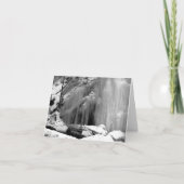 Zwarte en witte waterval notitiekaartje (Voorkant)