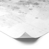 Zwarte en Witte Waterverf Duitse Herdershond Poster (Hoek)