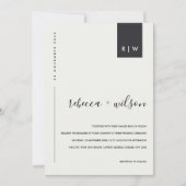 ZWARTE EN WITTE WEDDENDE ONTVANGST DIE GOED WIL KAART (Voorkant)