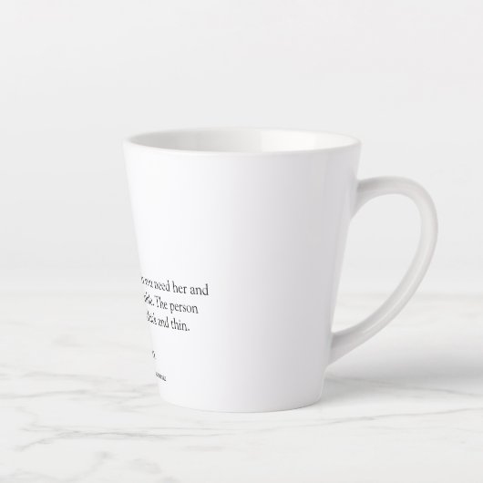 Zwarte en Witte Wereld beste ooit definitie van vr Latte Mok (Rechts)