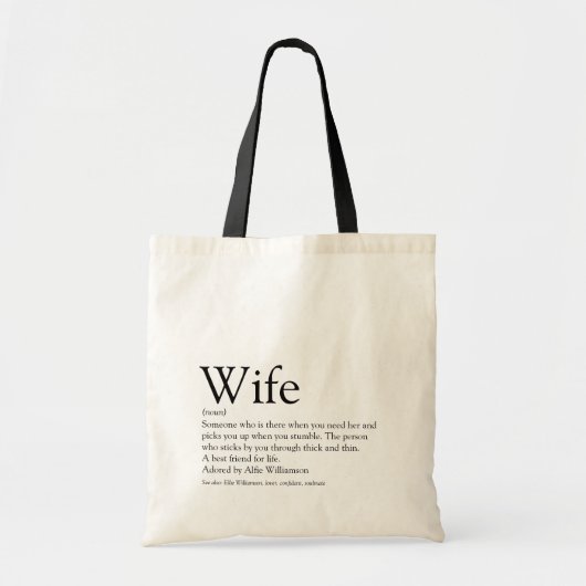 Zwarte en Witte Wereld beste ooit definitie van vr Tote Bag (Voorkant)