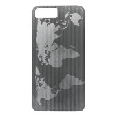 Zwarte en witte wereldkaart Case-Mate iPhone case (Achterkant)