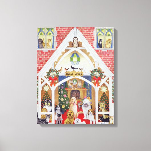 Zwarte en witte whiskers canvas afdruk (Voorkant)