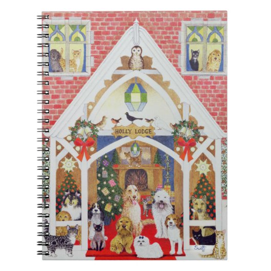 Zwarte en witte whiskers notitieboek (Voorkant)