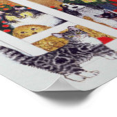 Zwarte en witte whiskers poster (Hoek)