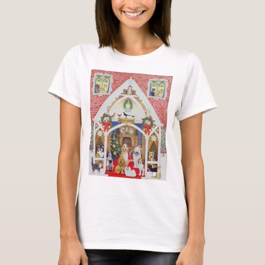 Zwarte en witte whiskers t-shirt (Voorkant)