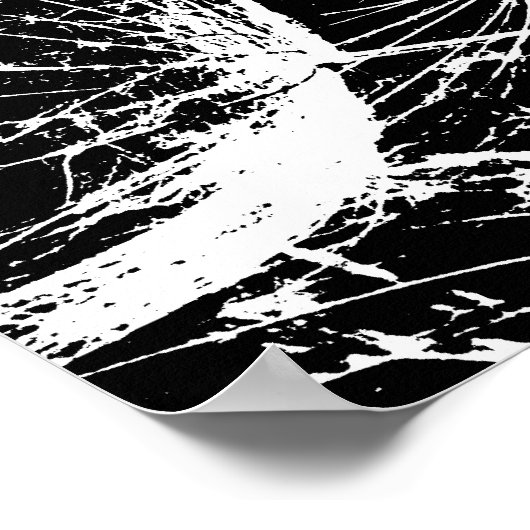 Zwarte en witte whisky poster (Hoek)