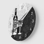 Zwarte en witte wijn  grote klok (Hoek)