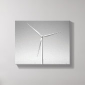 Zwarte en witte windturbine in Oklahoma, 8x10 Canvas Afdruk (Voorkant)