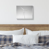 Zwarte en witte windturbine in Oklahoma, 8x10 Canvas Afdruk (Insitu (Slaapkamer))