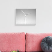 Zwarte en witte windturbine in Oklahoma, 8x10 Canvas Afdruk (Insitu (Woonkamer))