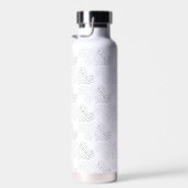 Zwarte en witte wisselhartlijnen waterfles (Rechts)