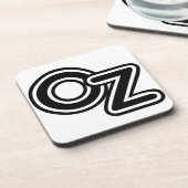 zwarte en witte wizard van Oz Fairy Tale Bier Onderzetter (Linkerzijde)