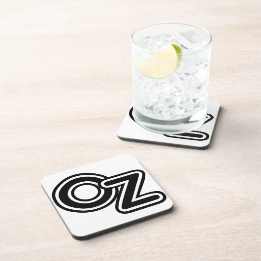 zwarte en witte wizard van Oz Fairy Tale Bier Onderzetter (Rechterzijde)