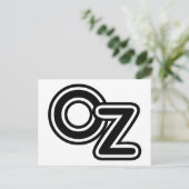  zwarte en witte wizard van Oz Fairy Tale Briefkaart (Staand voorkant)