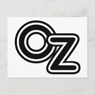  zwarte en witte wizard van Oz Fairy Tale Briefkaart