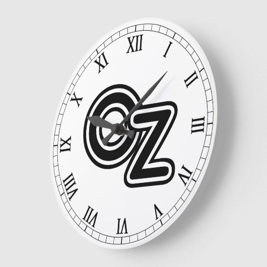  zwarte en witte wizard van Oz Fairy Tale Grote Klok (Hoek)