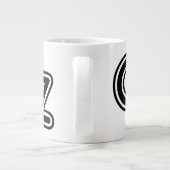 zwarte en witte wizard van Oz Fairy Tale Grote Koffiekop (Achterkant)