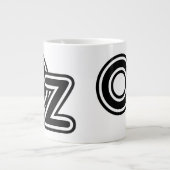 zwarte en witte wizard van Oz Fairy Tale Grote Koffiekop (Voorkant)