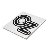  zwarte en witte wizard van Oz Fairy Tale Tegeltje (Zijkant)