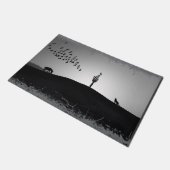 Zwarte en witte woestijndieren van Arizona Deurmat (Schuin)