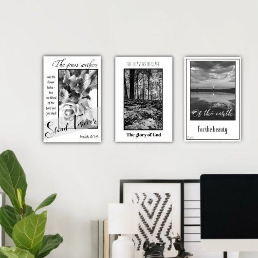 Zwarte en Witte Woud Glorie van God Poster