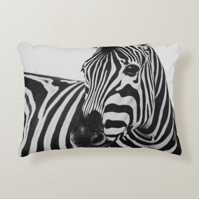 ZWARTE EN WITTE ZEBRA ACCENT KUSSEN (Voorkant)