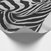 ZWARTE EN WITTE ZEBRA CADEAUPAPIER (Hoek)