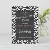 Zwarte en witte zebra gestreepte karton kaart (Staand voorkant)