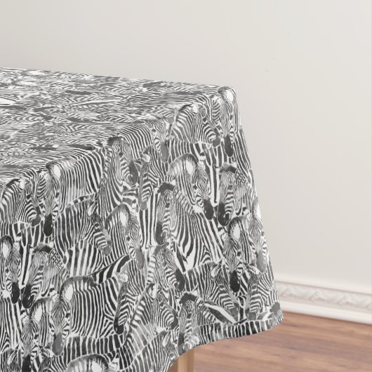 Zwarte en witte Zebra Stripe tablet Tafelkleed (Voorbeeld)