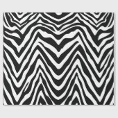 Zwarte en witte Zebra Stripes — Dierlijke afdruk Cadeaupapier (Vlak)