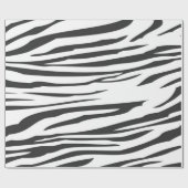 Zwarte en witte Zebra Stripes — Dierlijke afdruk Cadeaupapier (Vlak)
