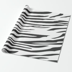 Zwarte en witte Zebra Stripes — Dierlijke afdruk Cadeaupapier