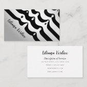 Zwarte en witte Zebra Stripes Makeup Visitekaartje (Voorkant / Achterkant)