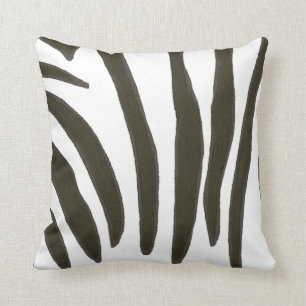 Zwarte en witte Zebra Stripes Pillow Kussen