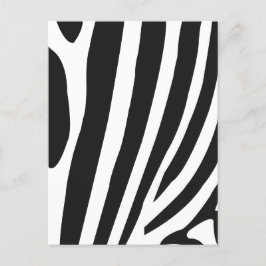 Zwarte en witte Zebrastripes Briefkaart