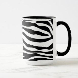 Zwarte en witte Zebrastripes; Chalkboard Mok