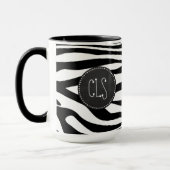 Zwarte en witte Zebrastripes; Chalkboard Mok (Links)